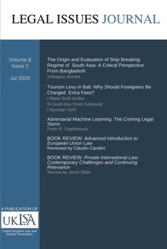 Paperback Legal Issues Journal 8(2) Book