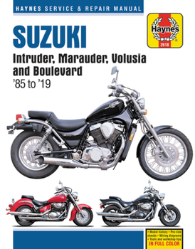 Paperback Suzuki Intruder, Marauder, Volusia and Boulevard Haynes Service & Repair Manual: 1985 to 2019 Book