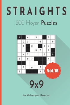 Paperback Straights: 200 Moyen Puzzles 9х9 vol. 18 [French] Book