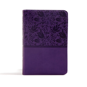 Imitation Leather CSB Large Print Compact Reference Bible, Purple Leathertouch, Indexed [Large Print] Book