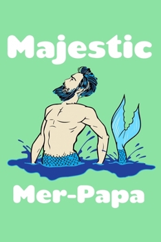 Paperback Majestic Merpapa: Comic Book Notebook Paper Book