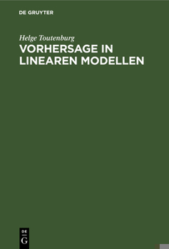 Hardcover Vorhersage in Linearen Modellen [German] Book