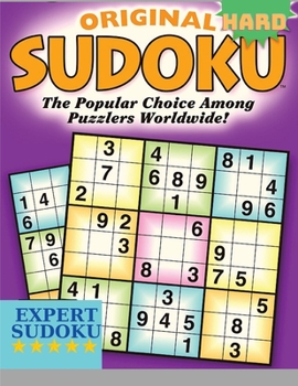 Paperback Hard Sudoku Brain Games: Logic Puzzles, Solutions Included, Large Print, Classic Sudoku Book