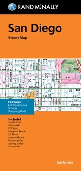 Mass Market Paperback Rand McNally Folded Map: San Diego Street Map Book