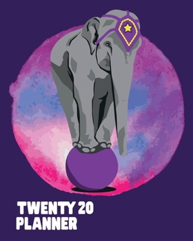 Paperback Twenty20 Planner: and Calendar - Elefant - Business, Professional and Personal Diary - Keep All Appointments In One Place - Plenty Of Sp Book