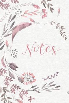 Paperback Notes: Pastel Color Purple and Pink Watercolor Notebook with Months Dates and Days Book