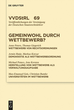 Hardcover Gemeinwohl durch Wettbewerb? [German] Book