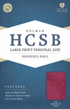 Imitation Leather Large Print Personal Size Reference Bible-HCSB [Large Print] Book