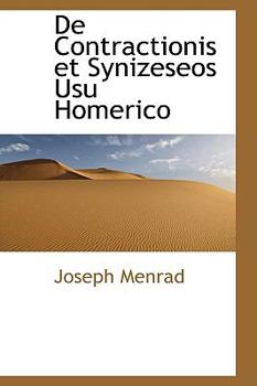 Paperback de Contractionis Et Synizeseos Usu Homerico Book