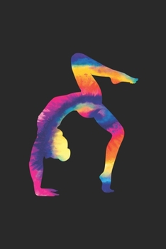 Tie Dye Gymnastics Notebook - Sports Gift for Gymnast - Gymnastics Journal - Gymnastics Diary: Medium College-Ruled Journey Diary, 110 page, Lined, 6x9 (15.2 x 22.9 cm)