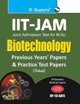 Paperback Iit-Jam: M.Sc. (Biotechnology) Previous Years & Practice Test Papers (Solved) Book