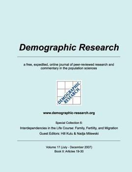 Paperback Demographic Research, Volume 17: Book II: Articles 19 to 30, Special Collection 6 [German] Book