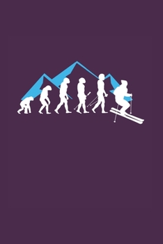 Evolution of Skier: Xc Skiing Cross-Country Ski 6X9 College Line Journal