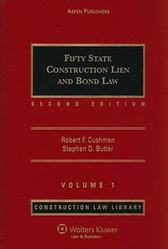 Hardcover Fifty State Construction Lien and Bond Law, Volume 1 Book