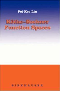 Hardcover Köthe-Bochner Function Spaces Book