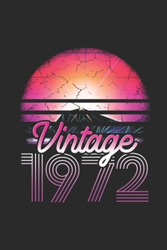 Vintage 1972: Graph Paper Notebook (6 x 9 - 120 pages) Birthday Themed Notebook for Daily Journal, Diary, and Gift