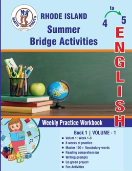 Paperback GRADE 4 TO 5 : RHODE ISLAND Summer Math Bridge Activities Book