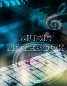 Paperback Music Notebook: 8.5 X 11, 125 pages Book