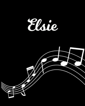 Elsie: Sheet Music Note Manuscript Notebook Paper | Personalized Custom First Name Initial E | Musician Composer Instrument Composition Book | 12 ... Guide | Create Compose & Write Creative Songs