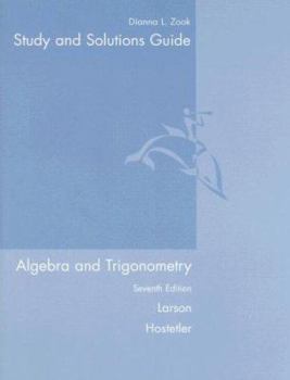 Paperback Study and Solutions Guide for Algebra and Trigonometry Book