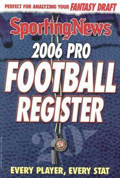 Paperback Pro Football Register Book