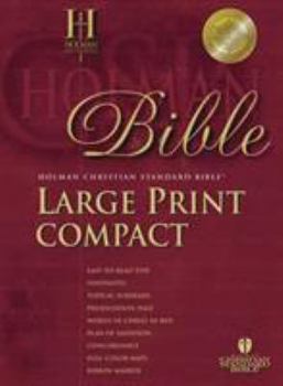 Bonded Leather Large Print Compact Bible-Hcsb [Large Print] Book