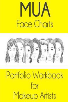 Paperback MUA Face Chart Portfolio Workbook for Makeup Artists Book