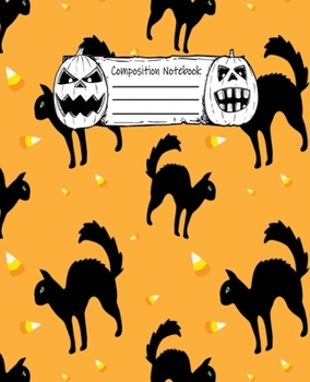 Abstract Halloween Pattern Volume 8 College Ruled Journal: 110 Blank Lined Wide Ruled (7.5 x 9.25) Pages to Jot Down Your Thoughts