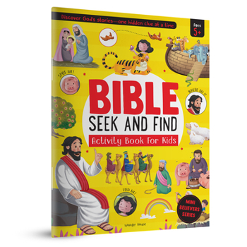 Paperback Bible Seek and Find Activity Book for Kids Book