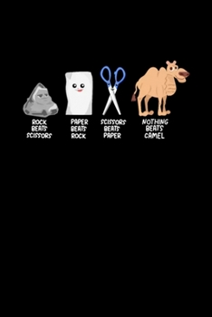 Paperback Rock Paper Scissors Camel Dromedary Gift Camel: Blank Lined Notebook Journal for Work, School, Office - 6x9 110 page Book