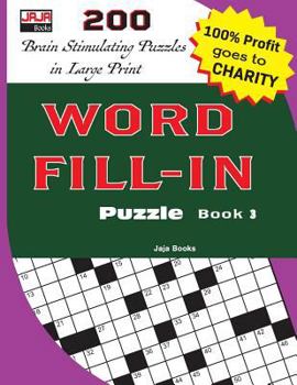 Paperback WORD FILL-IN Puzzle Book 3 [Large Print] Book