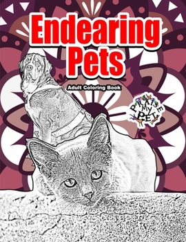 Paperback Endearing Pets: Adult Coloring Book