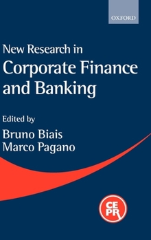 Hardcover New Research in Corporate Finance and Banking Book