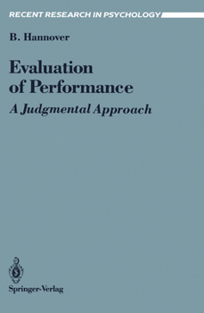 Paperback Evaluation of Performance: A Judgmental Approach Book