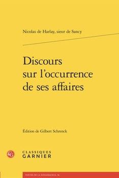 Paperback Discours Sur l'Occurrence de Ses Affaires [French] Book