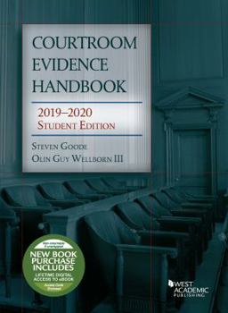 Paperback Courtroom Evidence Handbook, 2019-2020 Student Edition (Selected Statutes) Book