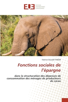 Paperback Fonctions sociales de l'épargne [French] Book