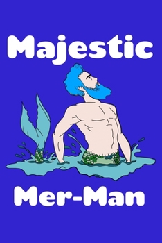 Paperback Majestic Mer Man: Comic Book Notebook Paper Book