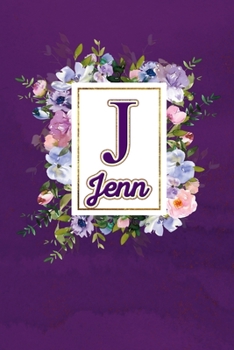 Paperback J - Jenn: Monogram initial J for Jenn notebook / Journal: Personalized Name Letter gifts for girls, women & men: School gifts fo Book