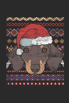 Paperback Christmas Sweater - Dachshund: Blank Lined Notebook - Journal for Ugly Christmas Gift And New Year Gift Idea Book