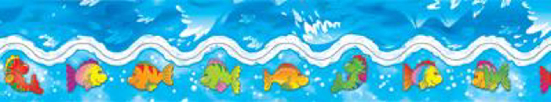 Misc. Supplies Fish & Waves Scalloped Borders Book