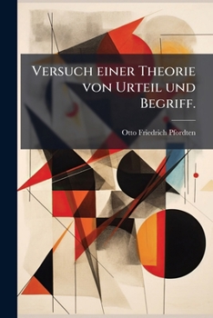 Paperback Versuch einer Theorie von Urteil und Begriff. [German] Book