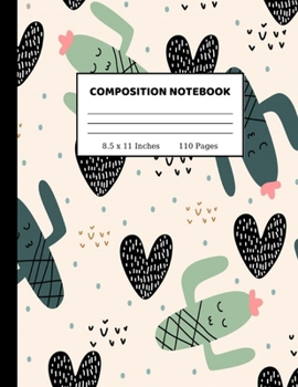 Composition Notebook: Wide Ruled Paper Notebook Journal Cute Wide Blank Lined Workbook for Teens Kids Students Girls for Home School College Writing Notes 8.5 x 11 Inches 110 pages