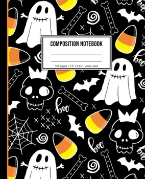 Paperback Composition Notebook: Halloween Notebook For Kids Book