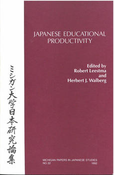 Paperback Japanese Educational Productivity: Volume 22 Book