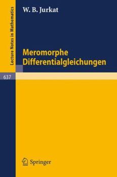 Paperback Meromorphe Differentialgleichungen [German] Book