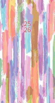 Calendar Painted Pastel 2-Year 2025-26 3.5 X 6.5 Monthly Pocket Planner Book