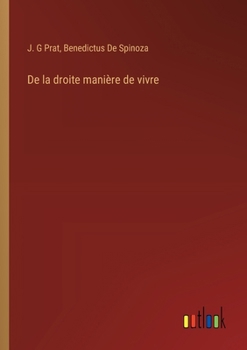 Paperback De la droite manière de vivre [French] Book