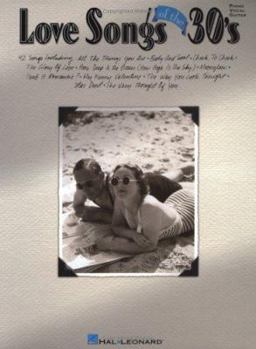Paperback Love Songs of the '30s Book
