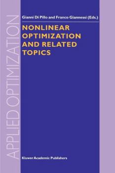 Paperback Nonlinear Optimization and Related Topics Book